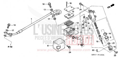 POMPA FRENO POSTERIORE FMX6505 di 2005